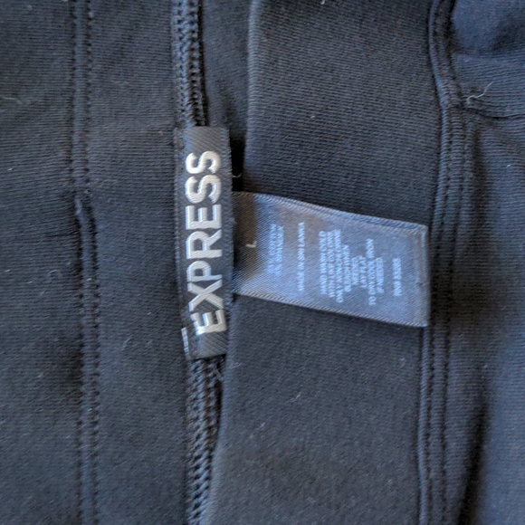 Slashed front black leggings - Picture 3 of 6